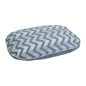 Beeztees Hondenkussen Ovaal ZigZag Blauw 97 Cm - Afbeelding 2