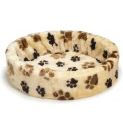 Beeztees Teddy Hondenmand Met Grote Voetprint Creme 60 Cm